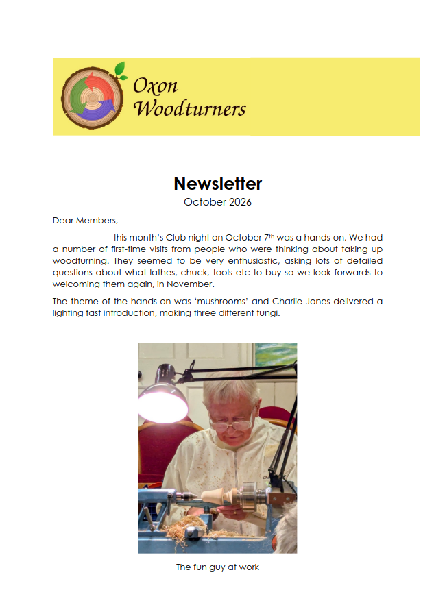 Newsletter October 2026